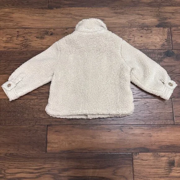 NWT Rylee + Cru Shearling Chore Coat in Natural - Picture 4 of 6